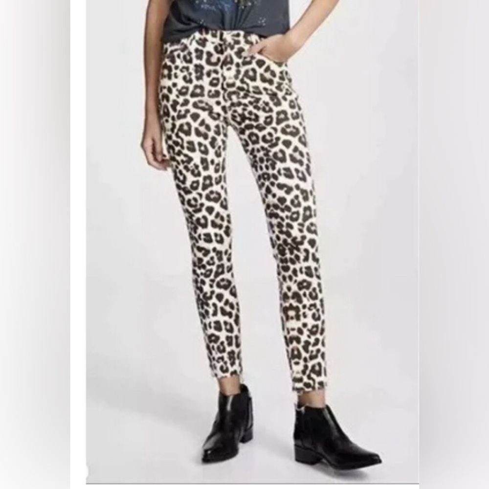 Mother High Waisted Looke Ankle Fray in Touch of the Tiger NWOT size 25